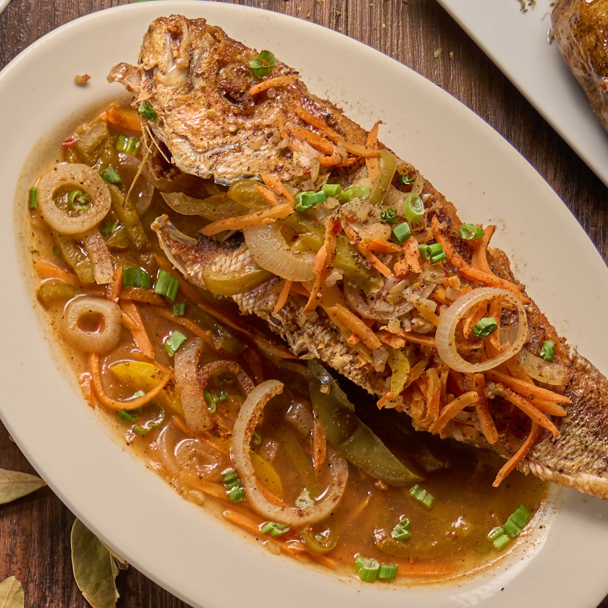 Brown Stew Red Snapper